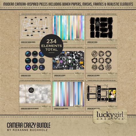 Camera Crazy Bokeh Vellum Overlays Digital Art