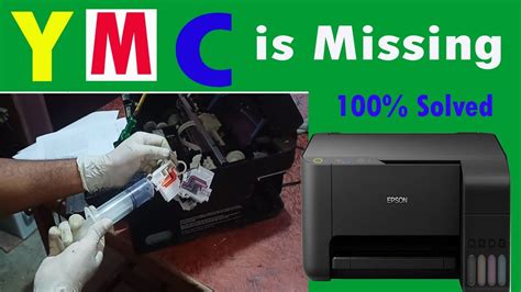 Epson L3110 Printer Ymc Color Is Missing Problem Solved How To Fix Abnormal Print Output Epson