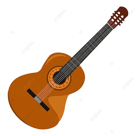 Una Hermosa Guitarra Vector O Ilustración En Color PNG dibujos Clipart