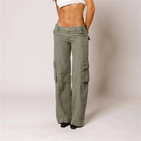 Low Rise Cargos By Revice Denim The Amelia Depop