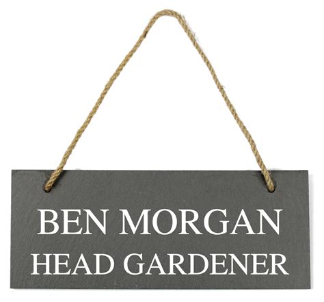 Personalised Engraved Hanging Slate Plaque/Sign from Go Find A Gift