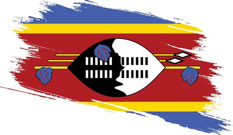 Eswatini Swaziland Flag With Grunge Texture 6794607 Vector Art At Vecteezy