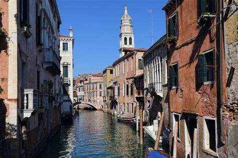 Canal and Historical Buildings in Venice, Italy Stock Photo - Image of ...