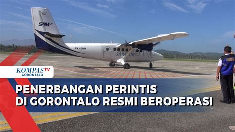 Video Resmi Beroperasi Penerbangan Peristis Di Gorontalo Layani Rute