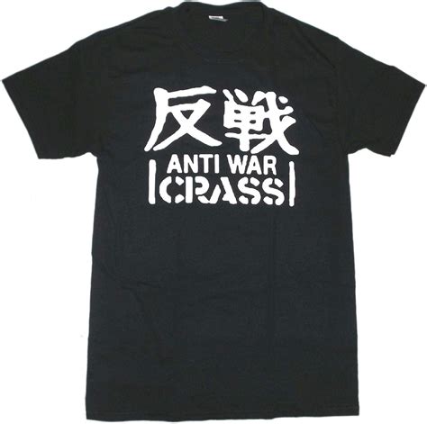 Amazon クラス Tシャツ Crass 反戦 Anti War 黒 正規品 クラスト ロックtシャツ関連 L Tシャツ