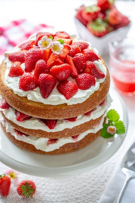 Strawberry Shortcake Cake Saving Room For Dessert