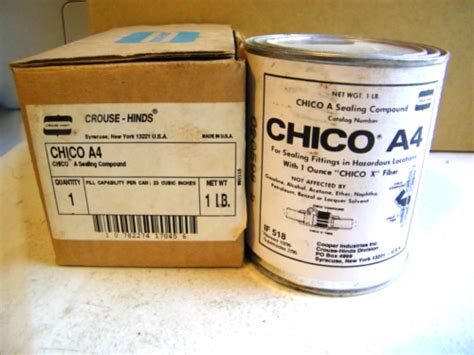 NEW IN BOX CROUSE HINDS CHICO A SEALING COMPOUND CHICO A4 EBay