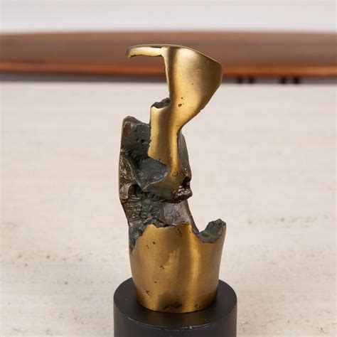 Biomorphic Sculpture With Bronze Finish On Stand At 1stdibs