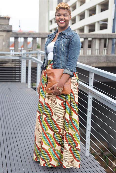 African Print Maxi Skirt Adrienne M Nixon