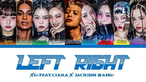 XG LEFT RIGHT REMIXX FEAT CIARA X JACKSON WANG Color Coded Lyrics