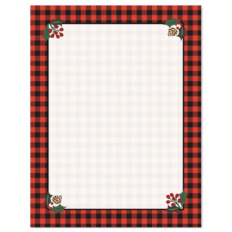 Buffalo Plaid Christmas Letter Papers Current Catalog