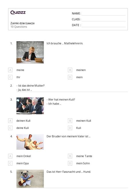 Ponad Zaimki Arkuszy Roboczych Dla Klasa W Quizizz Darmowe I Do