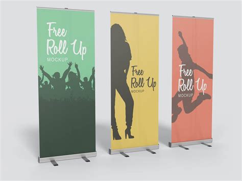 Free Roll Up Banner Mockup By Vectogravic Design