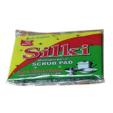 Silki Scrubbing Pad Utensil Scrubber Size 10 X 15 Cm At Rs 7 40