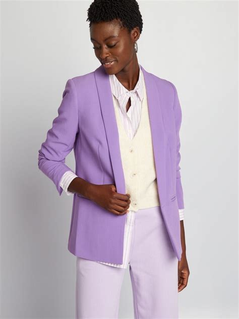 Chaqueta Blazer Semilarga Purpura Kiabi