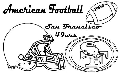 The Printable San Francisco 49ers Coloring Pages Ideas Coloringfolder