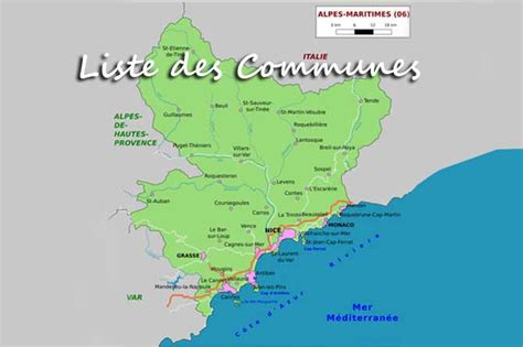 Liste des communes des Alpes-Maritimes (06) | Provence 7