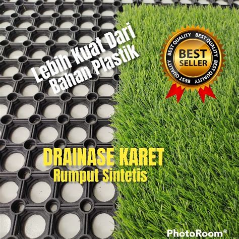 Jual Drainase Cell Rumput Sintetis Bahan Karet Ukuran X Cm Anti