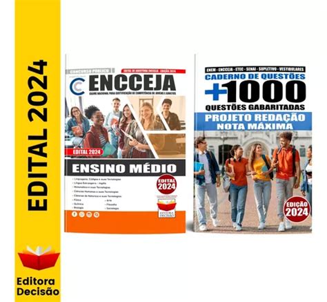 Encceja Kit Apostila Ensino Médio Caderno De Questões E Redação