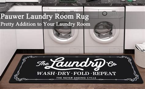 Amazon Pauwer Farmhouse Laundry Room Rugs Runner X Long Non