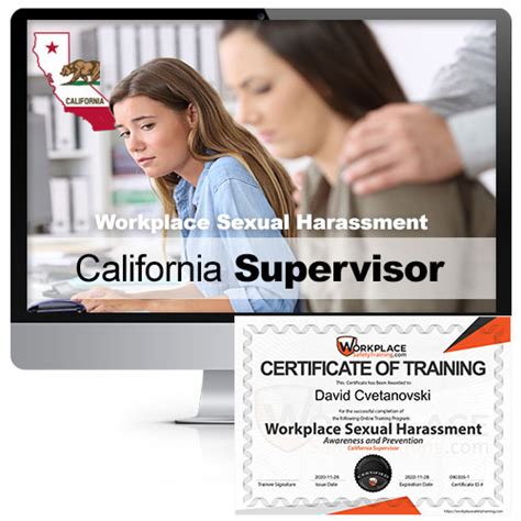 Sexual Harassment In The Workplace Online Training California Supervisor