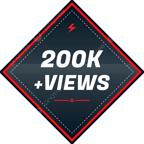 200k Vistas Vector En Miniatura Png 200k Vistas Png 200k Vistas