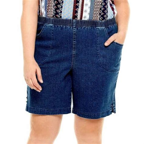 Terra And Sky Jack David Womens Plus Size Blue Pull On Denim Jean Pants