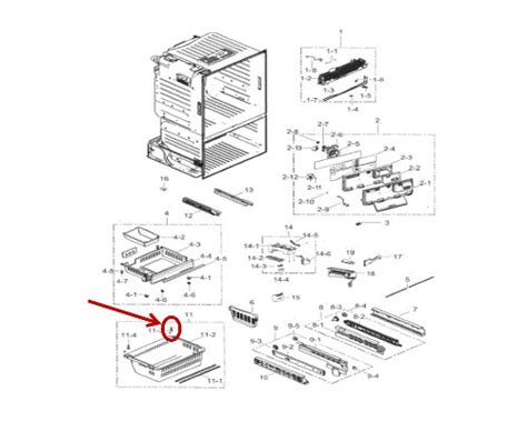 Samsung Rf220nctasraa Refrigerator Parts