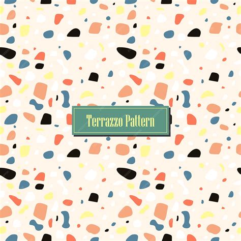 Premium Vector | Terrazzo pattern