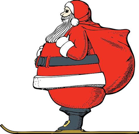 Moving Pictures Of Santa Clip Art Library