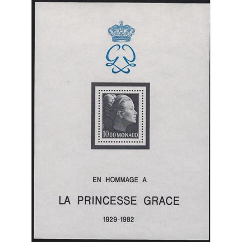 Monaco Bloc Feuillet De Timbres N24 Princesse Grace Neuf