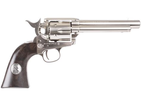 John Wayne Colt Peacemaker Pellet Revolver Nickel Airgun Depot