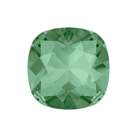 Swarovski 4470 Square Cushion Cut 10mm Erinite F Bead Trimming