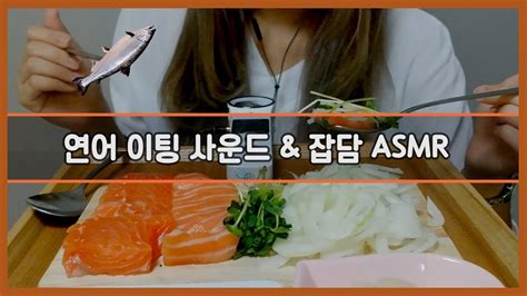 [응asmr] 연어 이팅사운드 And 잡담 Asmr Salmon Eating Sound Asmr Youtube