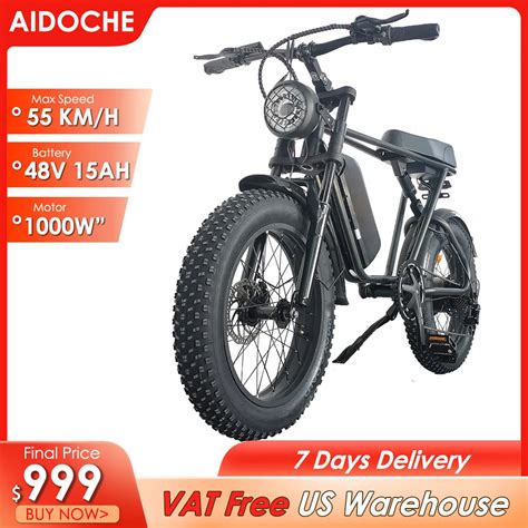 20 Fat Tires Electric Bike 1000W Motor Up To 45KM H With 48V 15AH