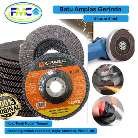 Mata Gerinda Amplas Susun Flap Disc Camel Origina Grid Angle Grinder