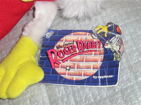 Vintage Who Framed Roger Rabbit Plush Lot By Applause Stuffed Animal