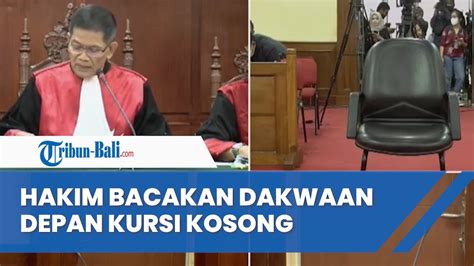 Ferdy Sambo Tak Hadiri Sidang Putusan Banding Hakim Bacakan Dakwaan