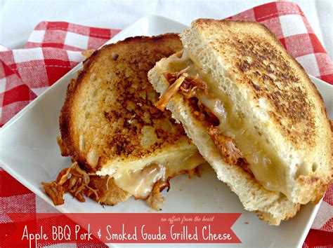 Apple Bbq Pork And Smoked Gouda Grilled Cheese