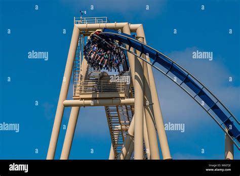 Montu roller coaster hi-res stock photography and images - Alamy