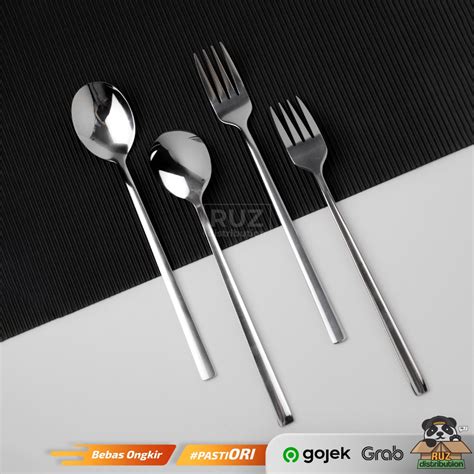 Jual Sendok Garpu Korea Stainless Sujeo Set Makan Sendok Korea