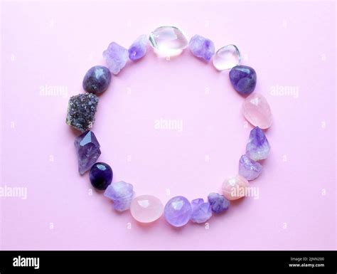 The Circle Is Lined With Natural Minerals Semi Precious Stones Of