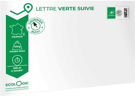 Pr T Poster Lettre Verte Suivie G Format C Enveloppe L