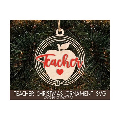 Teacher Christmas Ornaments SVG Christmas 2023 Svg Teach Inspire