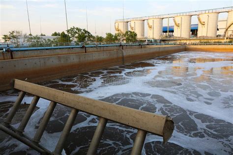 Modern Urban Wastewater Treatment Plant Stock Photo Image Of