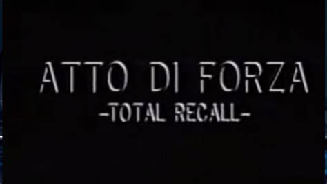 Atto Di Forza TOTAL RECALL 1990 Italiano HD Online Video Dailymotion