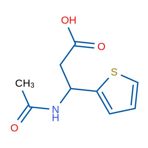 382609 95 23 Acetamido 3 Thiophen 2 Ylpropanoic Acidbld Pharm