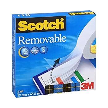 Scotch Removable Magic Tape Repositionable Roll Mm X M