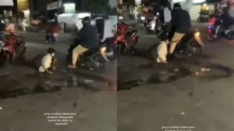 Diduga Pengemis Pura Pura Lumpuh Pria Ini Langsung Bisa Jalan Saat