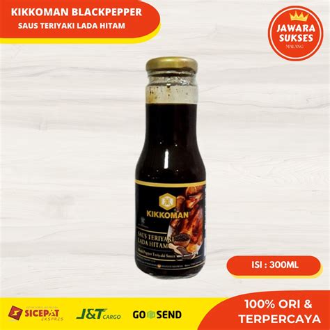 Jual Kikkoman Teriyaki Blackpepper Ml Saus Kikoman Teriyaki Lada